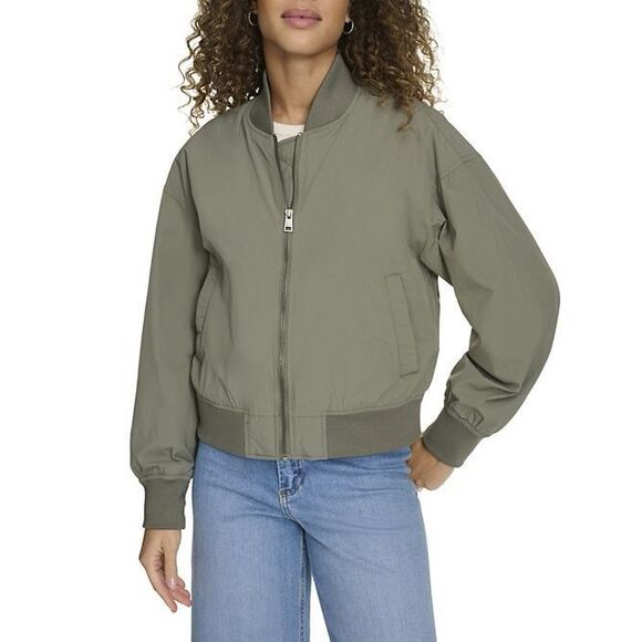 Levi's Jackets & Blazers - Levi's Relaxed Front Zip Ribbed Hem Water Resistant Midweight Bomber Jacket Sage